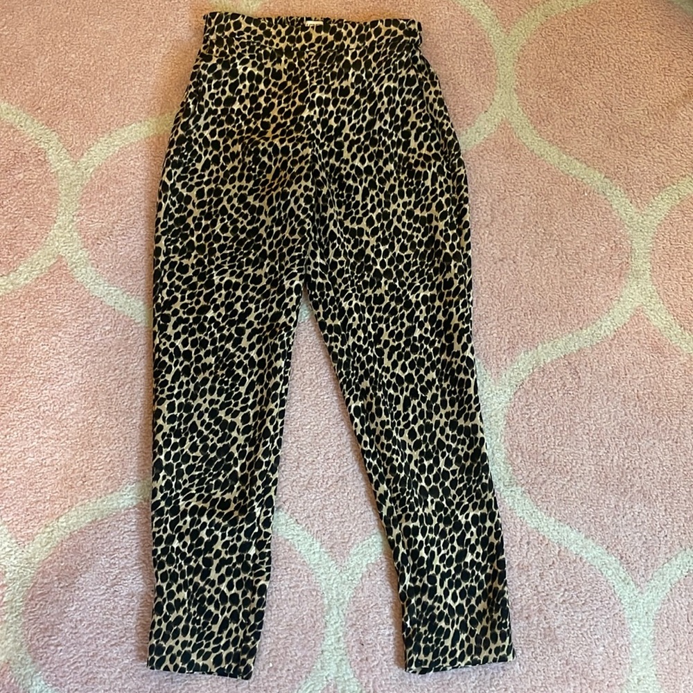 Jcrew size 0 cheetah pants